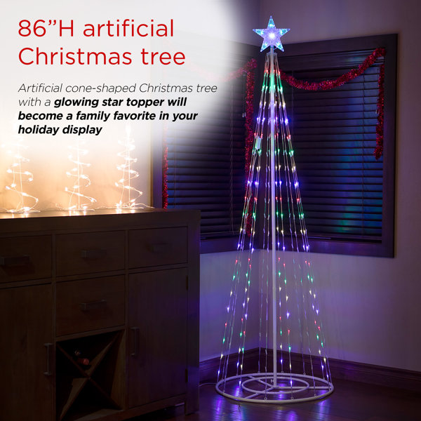 The Holiday Aisle® Christmas Tree Lighted Display & Reviews | Wayfair