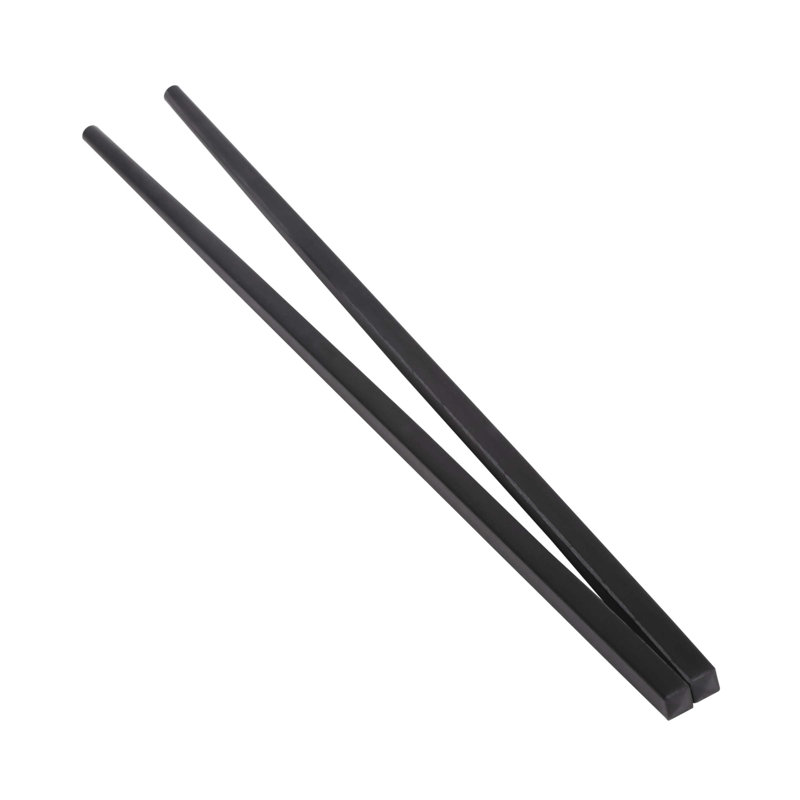 Baguettes en mélamine zen, Noir mat