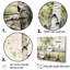 «Green Birch Wood Beauty», ensemble d'art mural bouleau vert-160493496-160493499