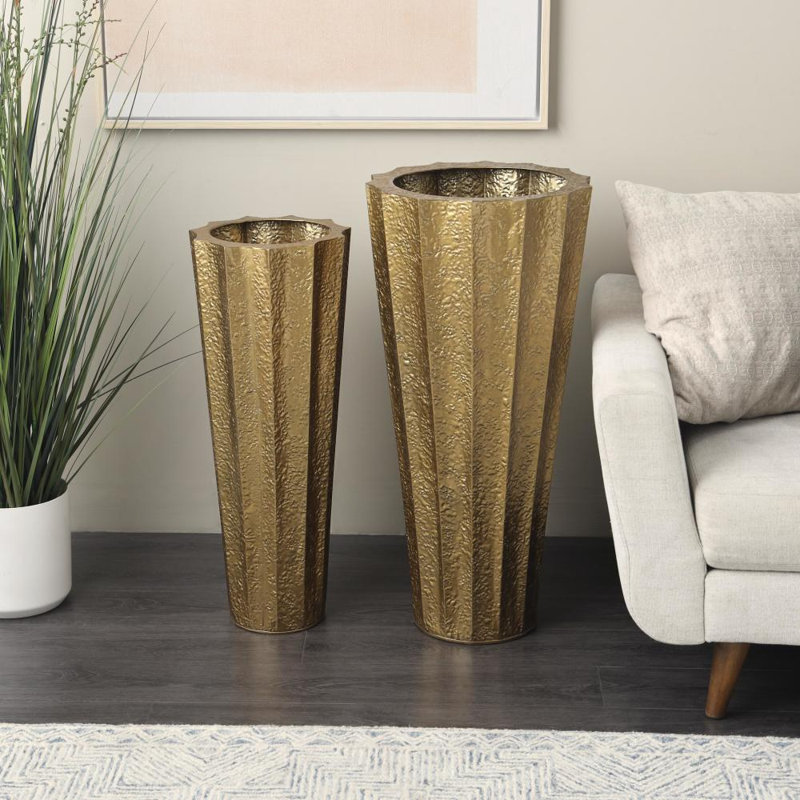 Ensemble de grands vases en métal Xzayden