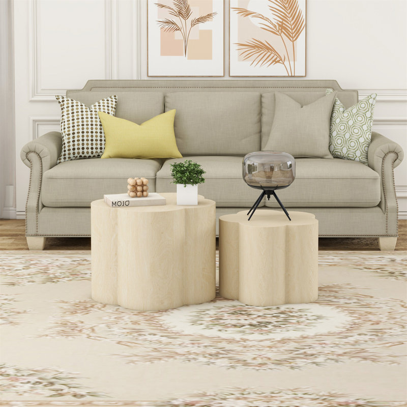 Table basse gigogne Keshauna, Naturel, Naturel