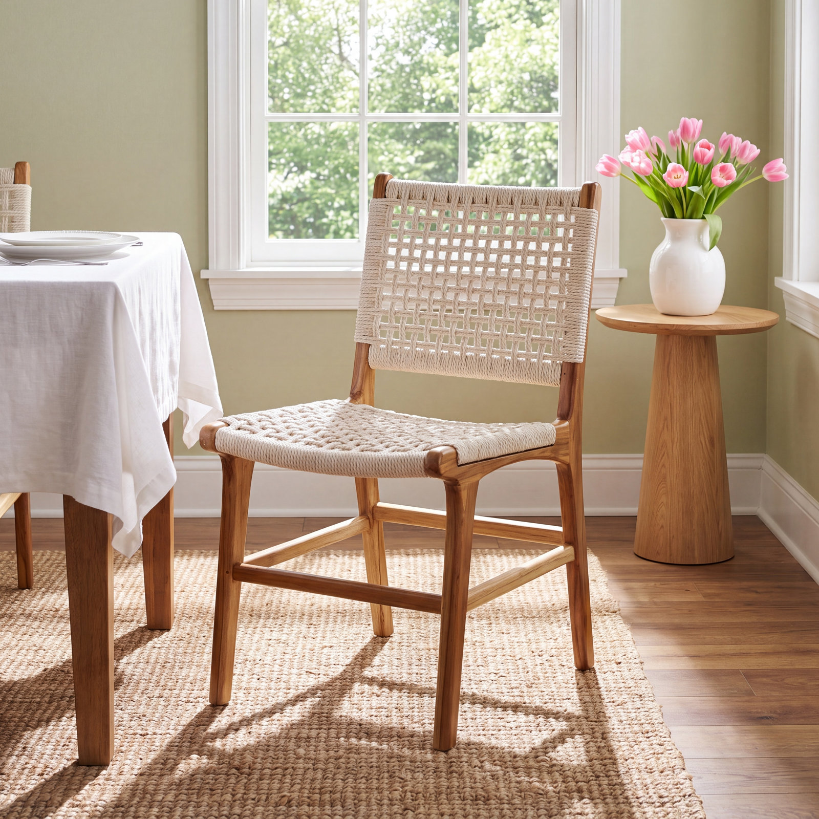 Dimples Teak Dining Chair