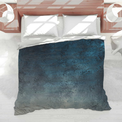 Édredon bleu à texture grunge