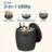 9.5 Gallon Patio Ice Chest And Side Table(black)-2083586549
