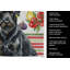 Serviette de cuisine noire Terrier russe-322069978