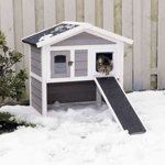 TRIXIE natura Insulated Cat Home, 2-Story, with Ramp