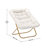 Oversized Folding Upholstered Saucer Chair With Ottoman-76709590