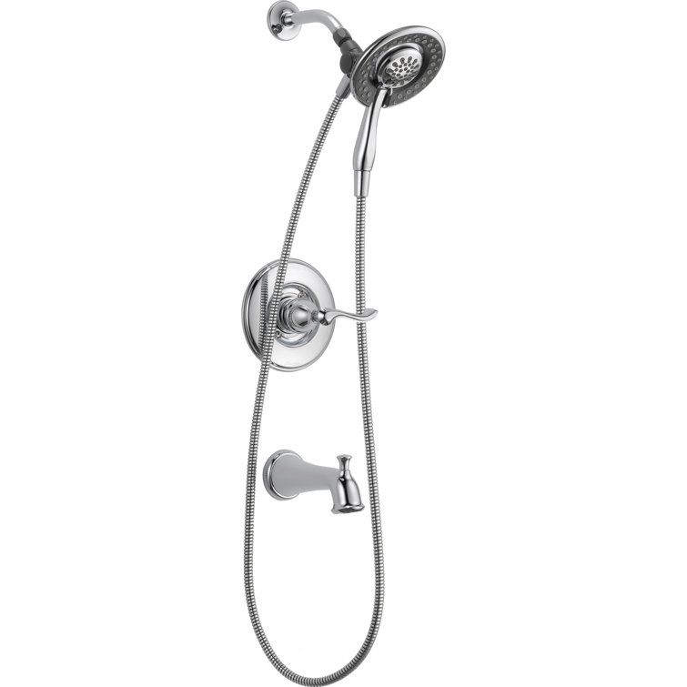 Carlisle Pressure-Balanced Tub and Shower Faucet with Rough-in Valve and Monitor