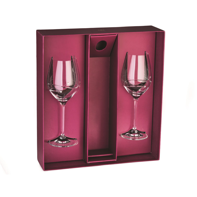 16oz. Handmade Crystal Wine Glass Set