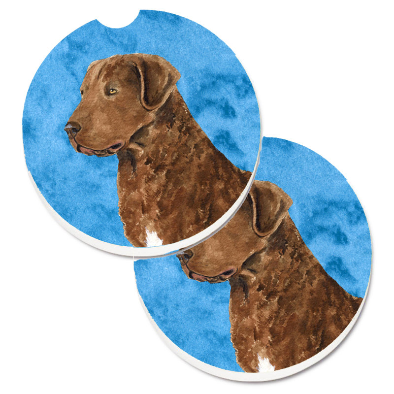 Sous-verre barbu collie voiture, Retriever de la Baie de Chesapeake