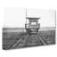 Lifeguard Station Upon The Beach - Wrapped Canvas-56629439