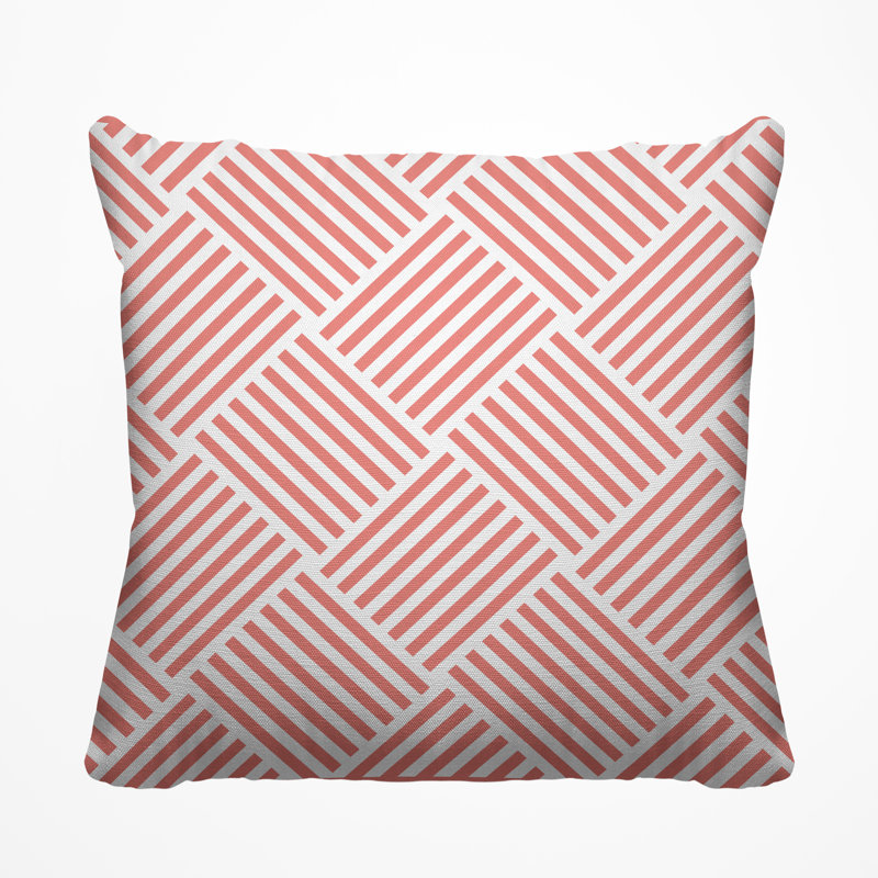 Housse et insert de coussin extérieur Langley, 19 po x l 19 po, Saumon