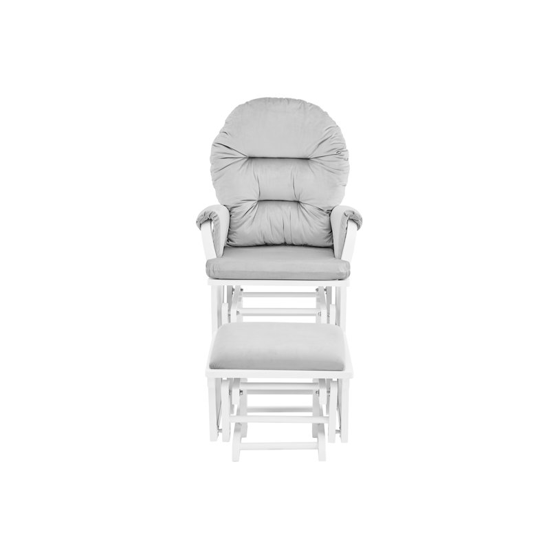 Monti Glider And Ottoman, Gray