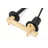 Weshi Matte Black Single-handle Concealed Bathroom Faucet, Solid Brass Construction With Extended Spout For Modern Vanity Sinks-120978906