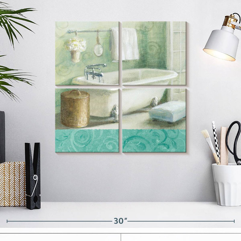 Lilie Refresh Bath Border I, 18" H x 18" W