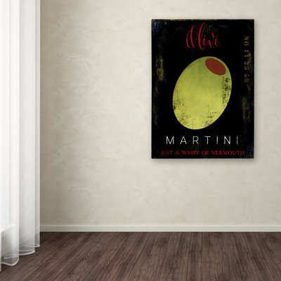 «Olive Martini I» par Jadaya, impression sur toile tendue