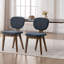 Chaises d'appoint rembourrées avec pieds en bois massif-142459881-140421392