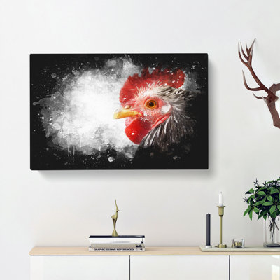Grey Rooster Looking West - Wrapped Canvas