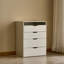 Petit bureau de meuble-lavabo 31 avec 3 lumières à température de couleur, 3 tiroirs, un banc de rangement et un plateau de table en verre visible, un miroir d'éclairage 3 couleurs blanc et verre pour la chambre à coucher, un banc à couvercle rabattable,
