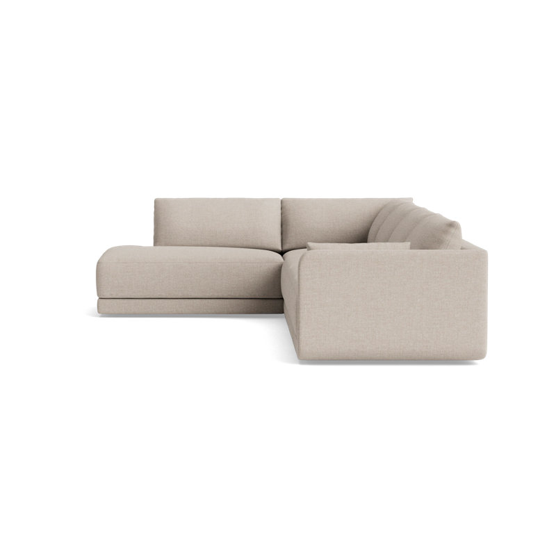Eva Modular Sectional, Left Hand Facing, Performance Weave - Natural