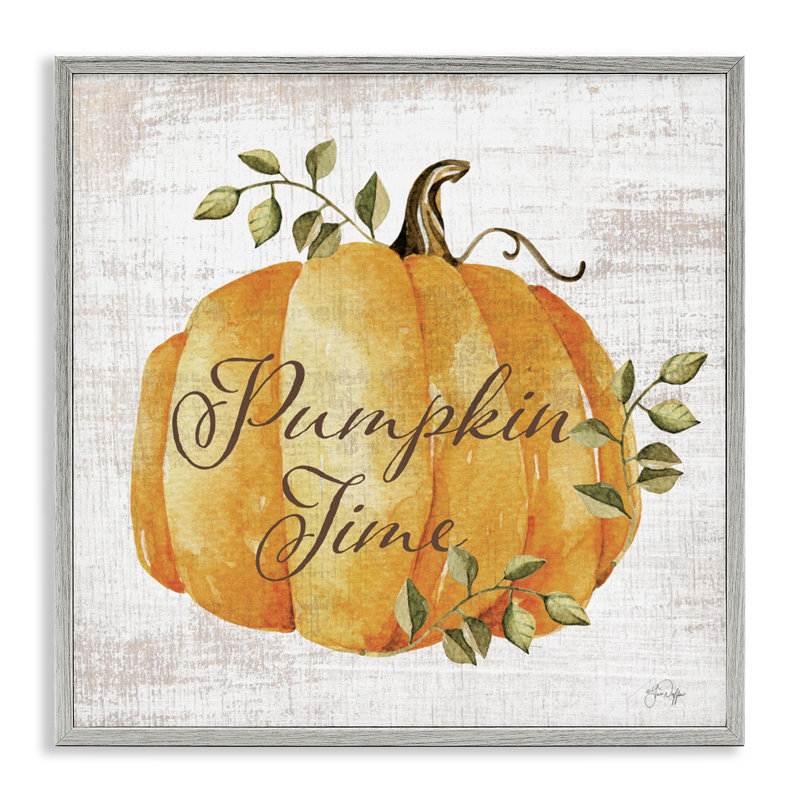 «Pumpkin Time over Rustic», estampe numérique, design par Yass Naffas Designs, Estampe numérique Farmhouse, H 12 po x l 12 po