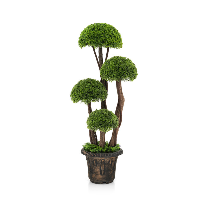 90Cm Artificial Boxwood Topiary in Planter