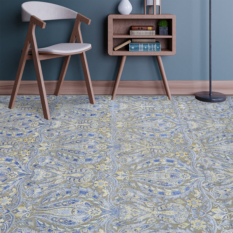 Ikat Area Rug, Rectangle 8' x 10'