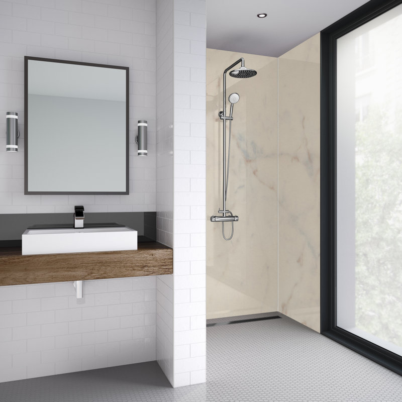 120mm W x 242mm H Decorative Wall Panel with Glass