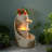 Outdoor Metal Cascade Fountain with Lights