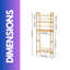 Benicia Bamboo / Rattan Freestanding Bathroom Shelves