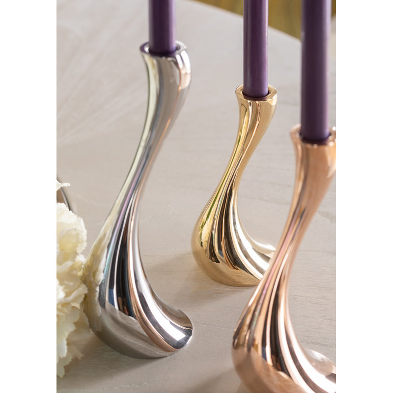 Ensemble de chandelles en acier inoxydable 3 pièces Cobra