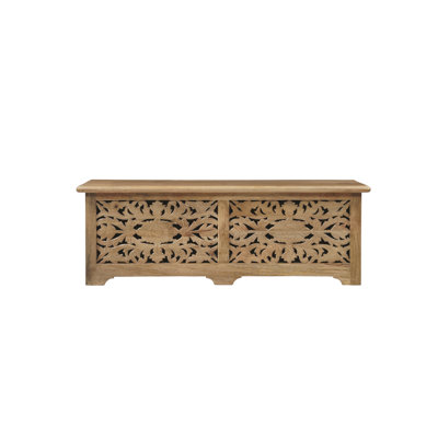 Harleen Solid Wood Storage Bench