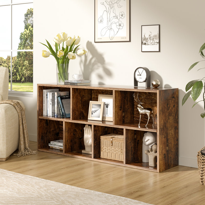 Nessa 106cm Wide Direct Cube Wooden Bookcase Organizer Storage Shelving Unit