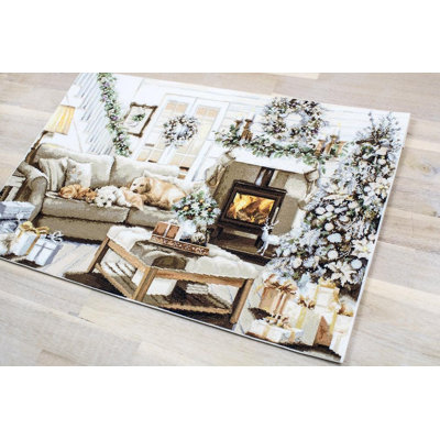 Dreaming of a White Christmas Counted Cross-Stitch Kit by Luca-S B2393L