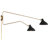 Elyse 2 Light Swing Arm Wall Sconce in Matte Black with Natural Brass-472717030-472717029