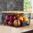 2 Set Stackable Wire Basket With Bamboo Top - Kitchen Counter, Pantry Organizer And Storage - Produce Onion Potato Fruits Vegs Bread Food Snack Spice Organizing Bin For Cabinet Shelf Countertop Floor