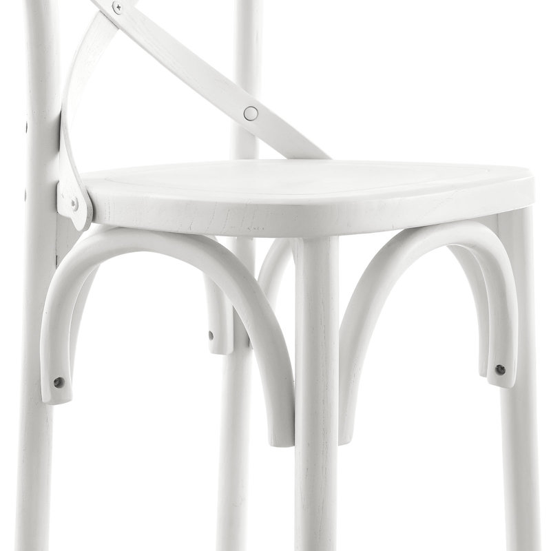 Tabouret Gear par Modway, Tabouret de comptoir (siège d'une hauteur de 25,5, Blanc