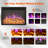 23.6" Recessed Electric Fireplace Heater Insert With Weekly Timer, 5 Adjustable Brightness, Remote Control, 9H Timer, Overheat Protection, 750W/1500W