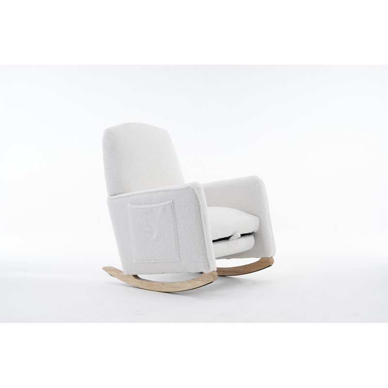 Chaise berçante Teddy, Ivoire ivoire