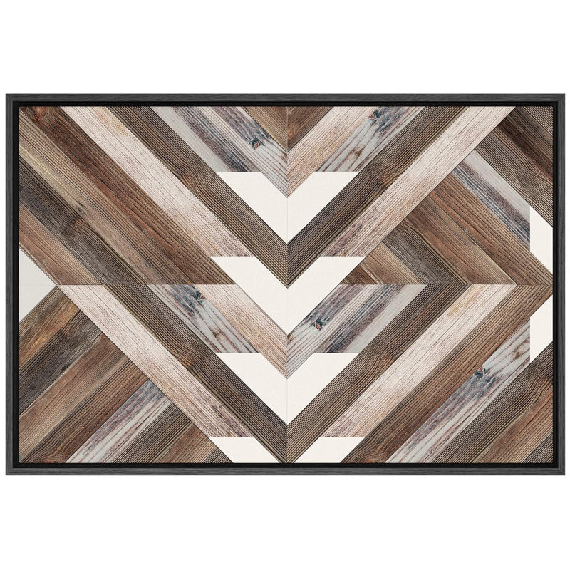 Geometric Western Shape " Western Decor Geometric Triangle Collage Abstract Shapes Art Decor Nordic Rustic Wood Effect Panel "