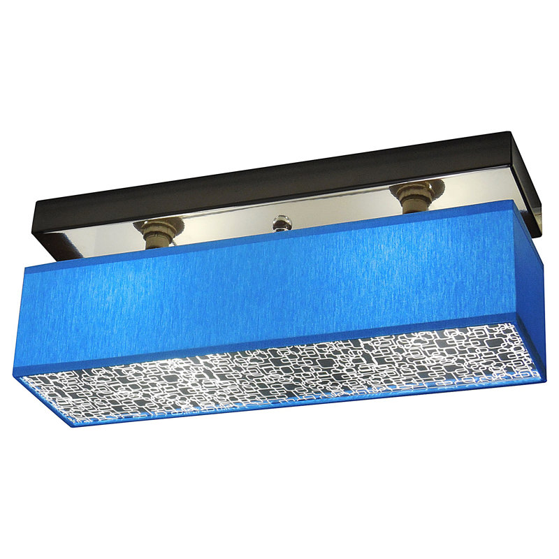 Sevinc Flush Mount, Gunmetal, Graphite clear