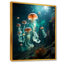 «Green Jellyfish Family» sur toile