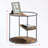 Round End Table with Three Shelves