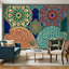 Moroccan Wallpaper Islamic Geometric Removable Mosaic Tile Wall Decor-922530523-922530501