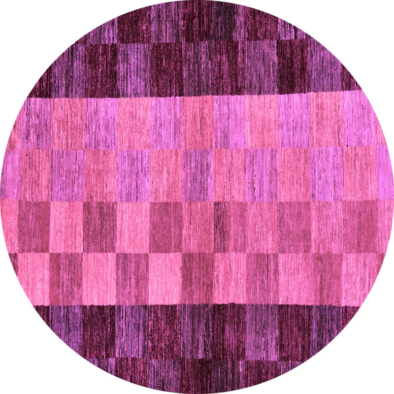Geometric Indoor Rug, Round 4'