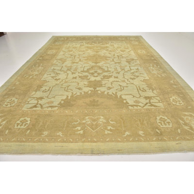 Mehdi One-of-a-Kind 11' X 15'7" Wool Area Rug in Yellow