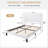 Full Size Height-Adjustable Headboard Button Tufted Faux Vegan Leather Upholstered Platform Bed Frame, No Box Spring Needed-159421657-238161746