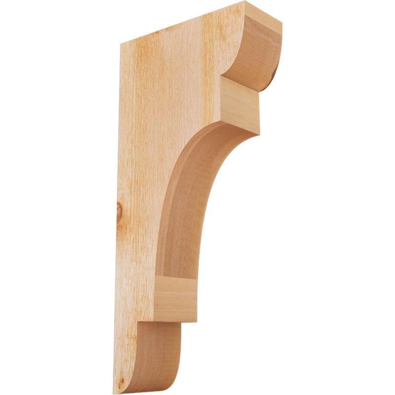 New Brighton Corbel, H 22 po x l 4 po x P 10 po, Cèdre rouge, Sciage brut