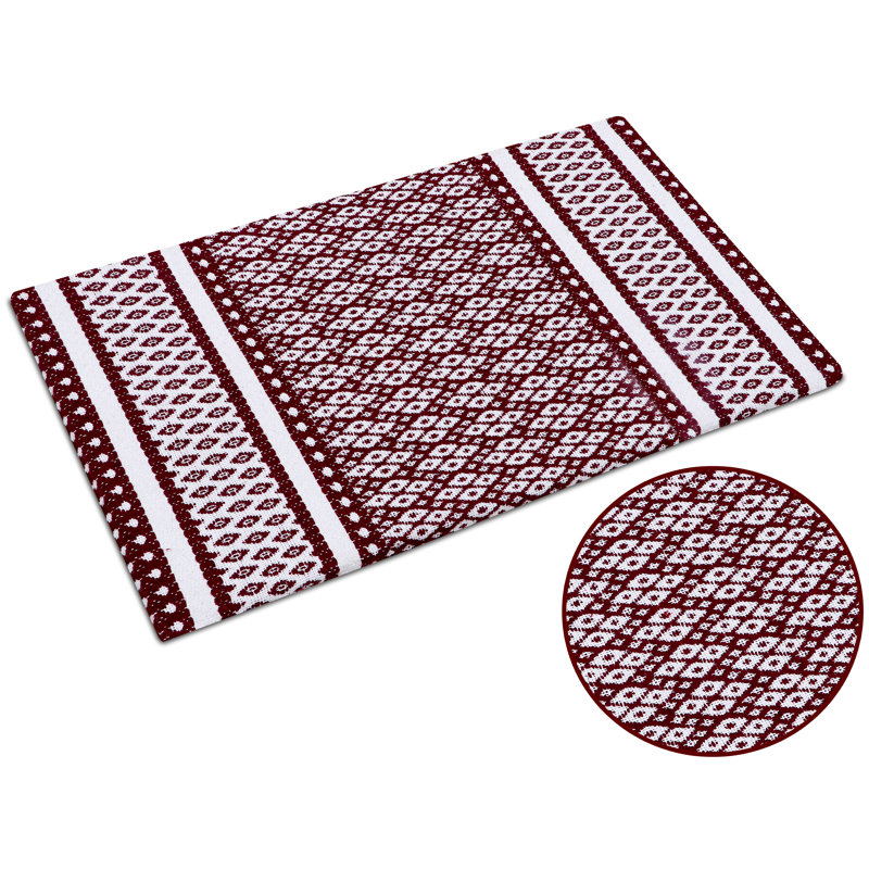 Clouchete Anti-Fatigue Non-Skid Kitchen Mat, Burgundy