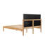 Structure de lit en bois massif Ardin avec tête de lit tapissier crème-1052848202-1052848247